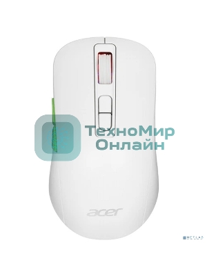 Мышь беспроводная Acer OMR311 белый, 2400 dpi, радиоканал, Bluetooth, USB, кнопки - 7