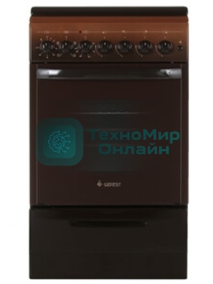 Плита комбинированная Gefest ПГЭ 5102-02 0001 коричневый, конфорок 4 газовых, духовка 55 л, 50 см x 85 см x 58.5 см