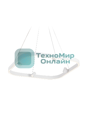 Подвесной светодиодный светильник Ambrella light FL5802/1+4 WH белый 50W 3000K/4200K/6400K 600*600*1200 (без ПДУ)