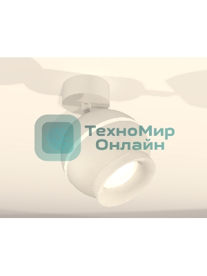 Комплект поворотного светильника Ambrella light XM1101017 SWH/FR белый песок/белый матовый MR16 GU5.3 LED 3W 4200K (A2202, C1101, N7165)