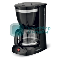 Кофеварка капельная Sakura SA-6109BK черный, исп. кофе - молотый, 1,25 л, 800 Вт