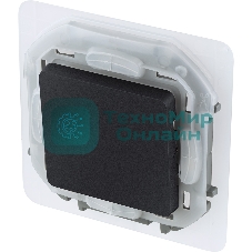 Переключатель IP44 10AX 250 В антрацит