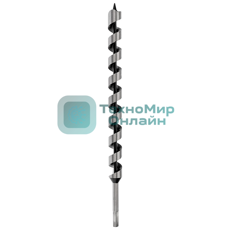 Сверло винтовое по дереву Kranz 28х460 мм, шестигранный хвостовик