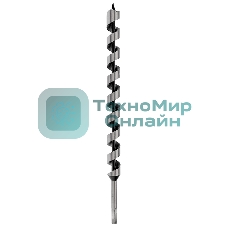 Сверло винтовое по дереву Kranz 28х460 мм, шестигранный хвостовик