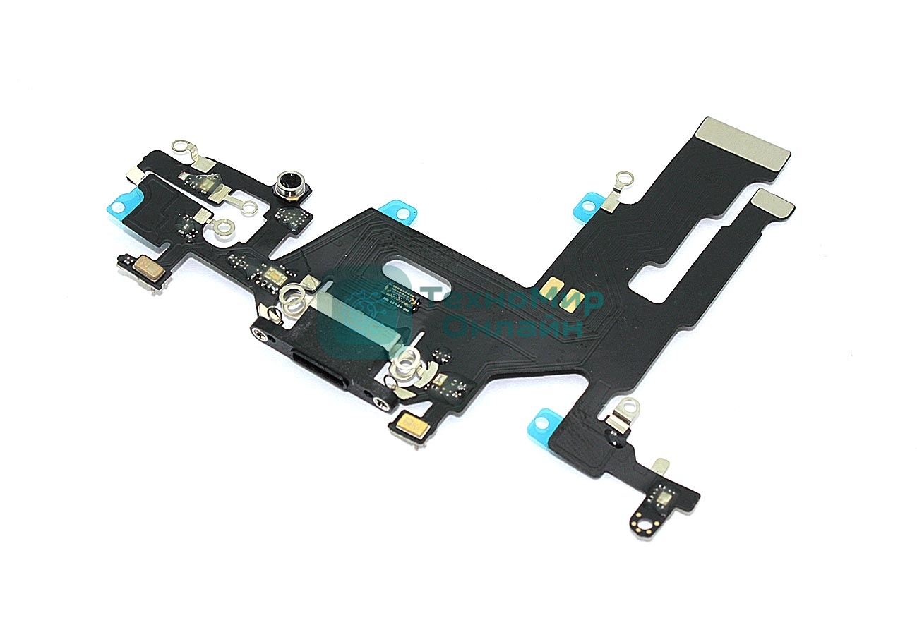 Шлейф разъема питания для iPhone 11 черный