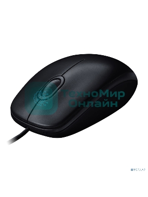 Мышь проводная Logitech M100/100R DARK/GREY (темно-серая/черная), 1000 dpi, USB, кнопки - 3