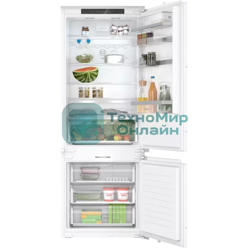 Встраиваемый холодильник Bosch Serie 6 KBN96ADD0 белый двухкамерный 186/98л морозилка снизу, No Frost