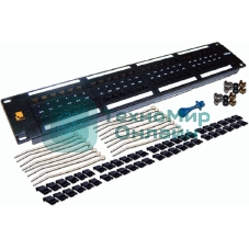 Патч-панель LANMASTER 48 портов, UTP, кат.6, 2U