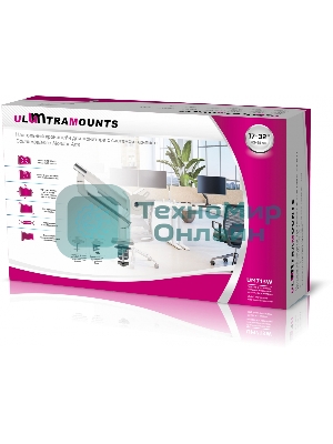 Кронштейн для мониторов Ultramounts UM713W белый 17