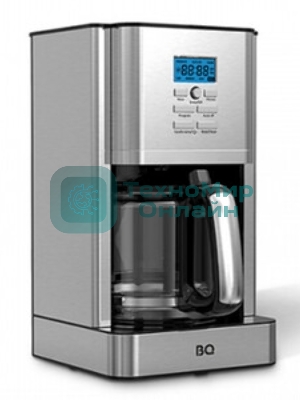 Кофеварка капельная BQ CM1004 серебристый/черный, исп. кофе - молотый, 1.8 л, 1000 Вт.