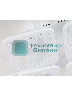 Потолочный светодиодный светильник FA4423/4+4 WH белый 150W 3000K+6400K/4200K/6400K+3000K 580*580*120 (ПДУ ИК)