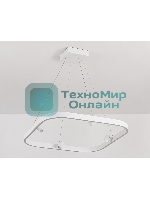 Подвесной светодиодный светильник Ambrella light FL5802/1+4 WH белый 50W 3000K/4200K/6400K 600*600*1200 (без ПДУ)