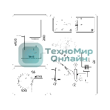Настенный светильник Ambrella light LH56265 BS/FR латунь/белый матовый E27 max 60W 160*120*280