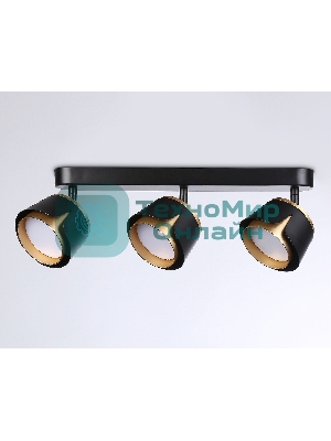 Светильник Ambrella light TN71237/3 BK/GD черный/золото GX53/3 380*100*147