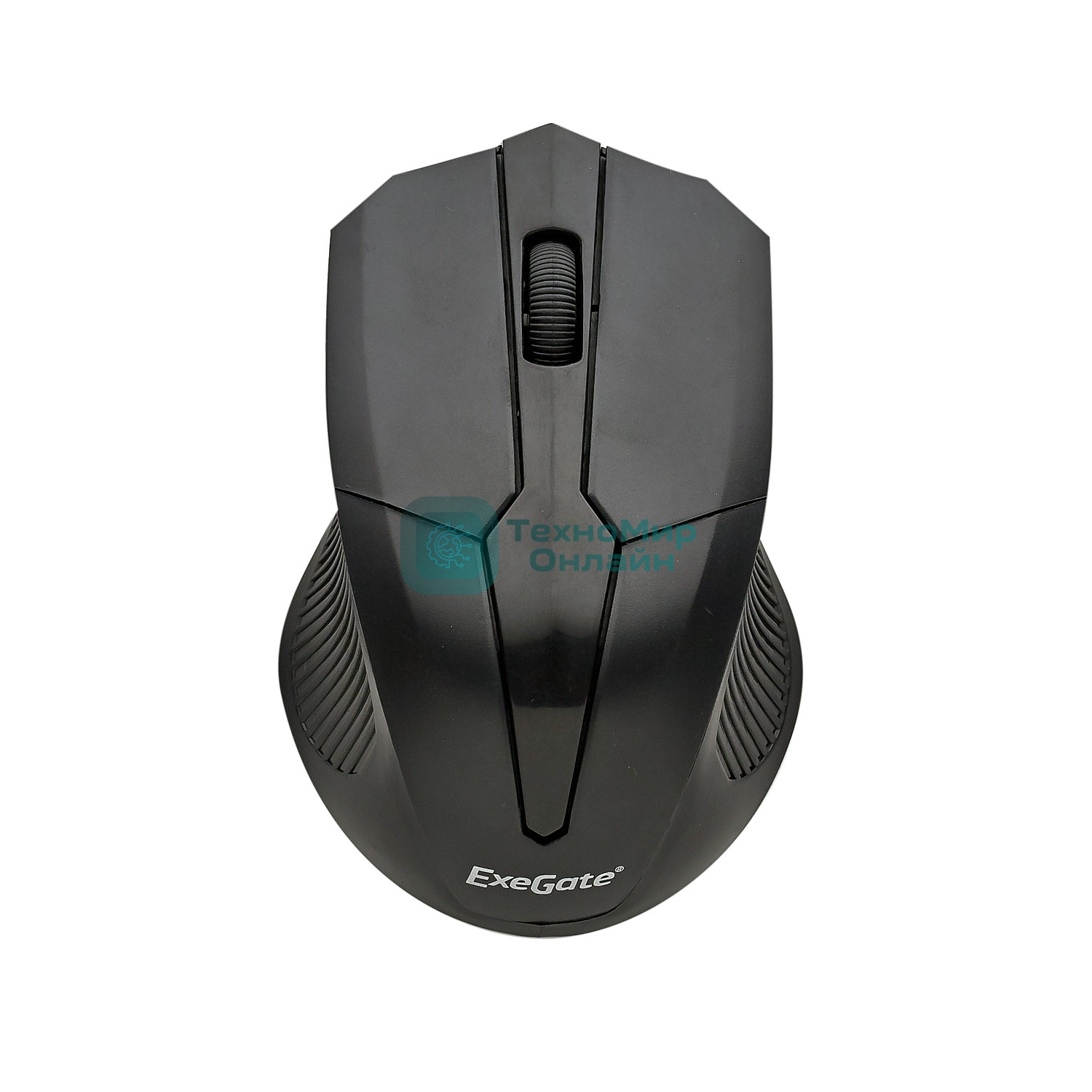 Мышь беспроводная ExeGate SR-9034 черный, 1600 dpi, радиоканал, USB, кнопки - 4