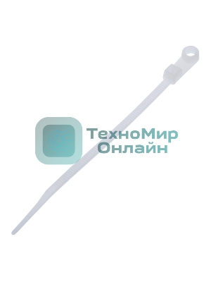 Стяжки NYTH-100х2,5 пластиковые с монтажным отверстием 100 мм х 2.5 мм (100 шт.)