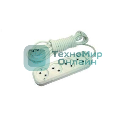 Удлинитель Makel 4х5 м без заземл. 10А IP20