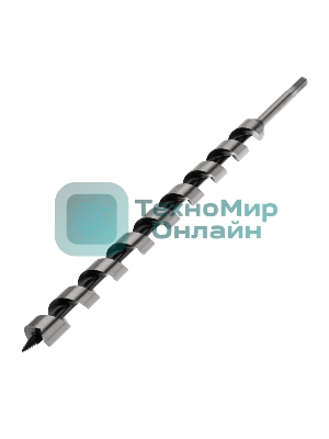 Сверло винтовое по дереву Kranz 28х460 мм, шестигранный хвостовик