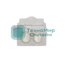 Экспресс-клемма с пастой Rexant СМК 2273-242, 2-проводная 0.5-2.5 мм², прозрачная, блистер (5 шт./уп.)