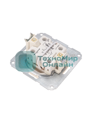 Переключатель Kranz DEA 1кл прох. (инд) с/у 10А мех. бежевый (1/10/120)