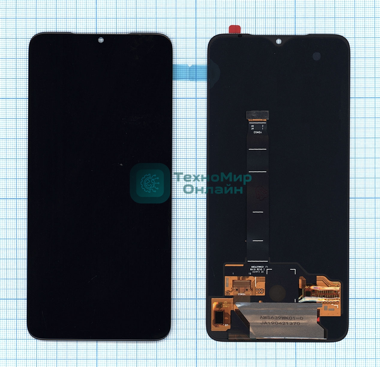 Дисплей для Xiaomi Mi9 OLED черный