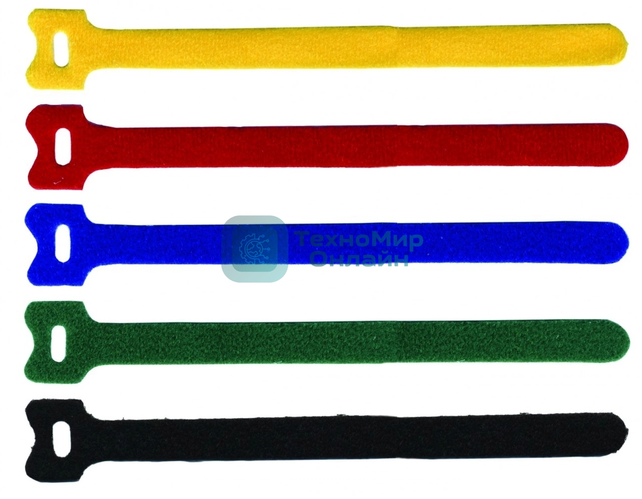 Хомут-липучка Lanmaster LAN-VCM180-GN 180x12мм (упак:20шт) нейлон/полиэтилен внутри помещений зеленый