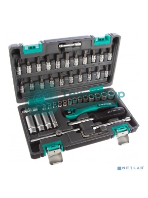 Набор инструментов STELS 1/4'' cr-v s2 усиленный кейс 47предм. 14099