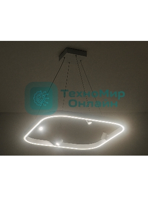 Подвесной светодиодный светильник Ambrella light FL5802/1+4 WH белый 50W 3000K/4200K/6400K 600*600*1200 (без ПДУ)