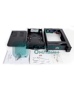 Сменный бокс для HDD AgeStar SR3P-SW-2F SATA пластик черный 3.5