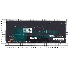 Клавиатура для ноутбука Dell XPS 12 13 черная с подсветкой