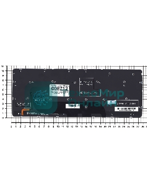 Клавиатура для ноутбука Dell XPS 12 13 черная с подсветкой