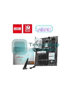 Материнская плата MSI B840 GAMING PLUS, Socket AM5, AMD B840, 4xDDR5, 4xSATA, 2xM.2, 1xPCI-E 4.0 x16, 1xPCI-E 3.0 x4, 3xPCI-E 3.0 x1, 1xHDMI, 1x 2.5Gb LAN, 4xUSB-A 2.0, 2xUSB-A 5Gbps, 1xUSB-C 5Gbps, 1xUSB-A 10Gbps, 1xUSB-C 10Gbps, 3x3.5 мм, 7.1, ATX