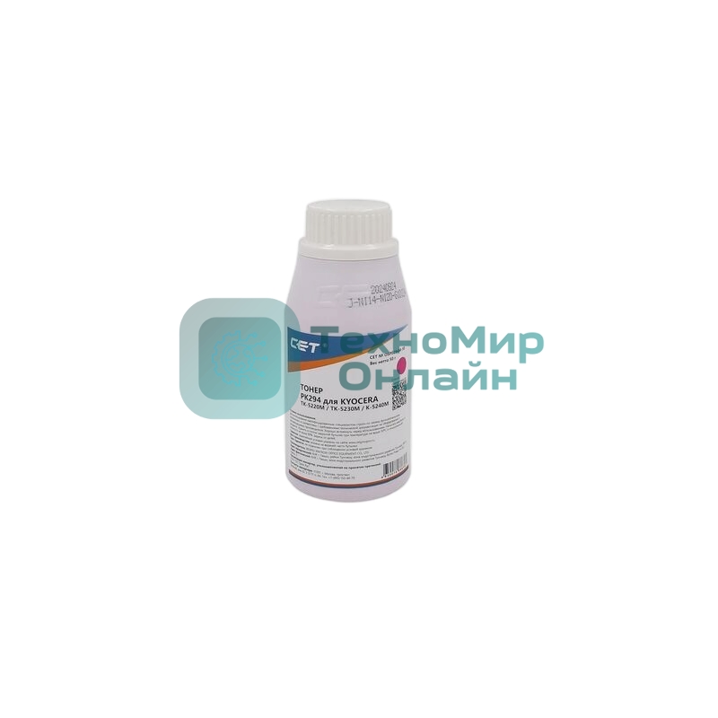 Тонер CET для Kyocera ECOSYS M5521cdn/M5526cdw/P5021cdn/P502 Magenta (PK294) 50г/бут. (TK-5220M/TK-5230M/TK-5240M) Japan