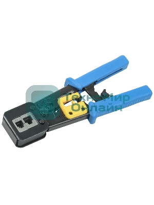 Инструмент обжим ITK TM1-B11H для RJ-45,12,11 с x рап. ме x . сине-оранж