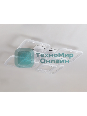 Потолочный светодиодный светильник FA4423/4+4 WH белый 150W 3000K+6400K/4200K/6400K+3000K 580*580*120 (ПДУ ИК)