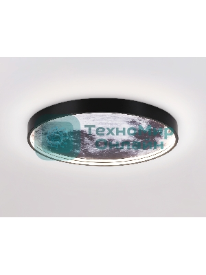 Настенно-потолочный светодиодный светильник Ambrella light FW11111 BK черный 18W LED 3000-6400K D300*38