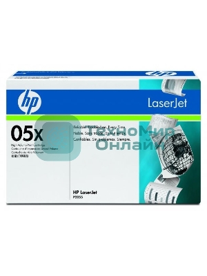 Картридж лазерный HP CE505X черный для LJ P2055 6500 стр.