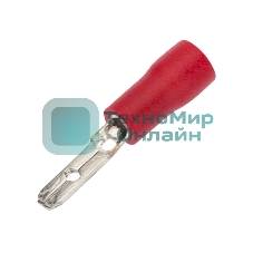 Клемма плоская Rexant изолированная (КПИ штекер - 2.8мм) 0.5-1.5мм/кв (VM1.25-110(8)) (100 шт в уп.)