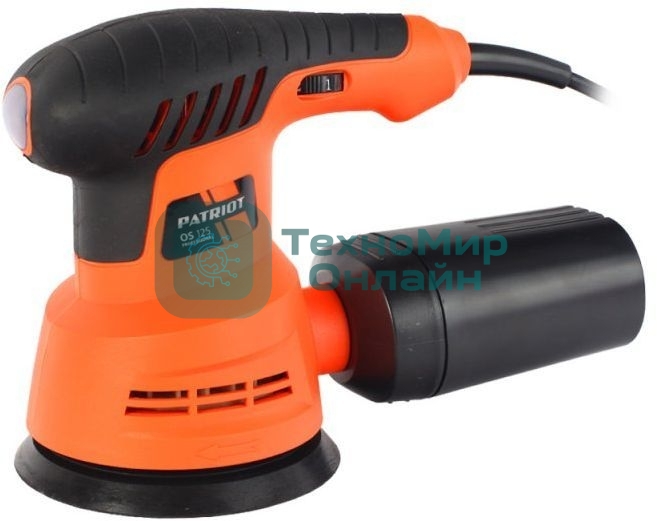 Эксцентриковая шлифовальная машина PATRIOT OS 125270Вт 125мм 12000об/мин 24000к/ми