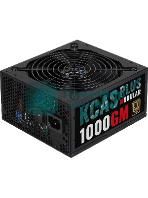 Блок питания Aerocool/Formula KCAS PLUS 1000GM V2 RTL (ACPG-KPK0FEC.12), 1000Вт, 80 PLUS Gold, 140мм, модульный, черный