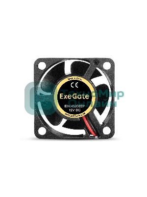 Вентилятор для корпуса ExeGate EX04020B2P черный, 40 мм, 7000 об/мин, 30 дБ, 2 pin