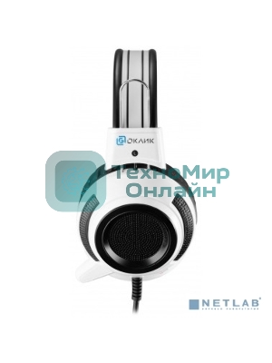 Проводные наушники Oklick HS-G300 белый/черный, полноразмерные, Jack 3.5 мм