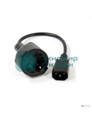 Кабель-переходник UPS->розетка VCOM (IE-320 C14 to Socket Type-F) 3Gx0,75мм VDE CE002