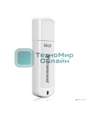 Флешка USB Transcend JetFlash 370 (TS64GJF370), 64Gb, USB 2.0, R/W 25/10, белый
