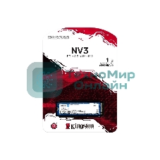 Накопитель SSD Kingston NV3, 1Tb, M.2 2280, NVMe, PCIe 4.0, R/W 6000/4000