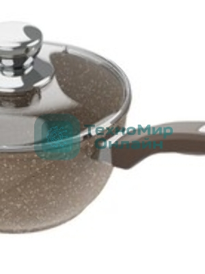 Ковш Мечта Гранит brown 1,7 л, 82806, несъемная ручка, стеклянная крышка