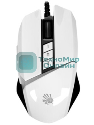 Мышь проводная A4Tech Bloody W60 Max белый, 10000 dpi, USB, кнопки - 10