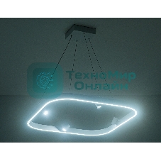 Подвесной светодиодный светильник Ambrella light FL5802/1+4 WH белый 50W 3000K/4200K/6400K 600*600*1200 (без ПДУ)