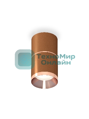 Светильник Ambrella Light XS7404081 SCF/PPG кофе песок/золото розовое полированное MR16 GU5.3 (C7404, A2073, C7404, N7035)