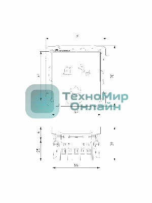 Кнопка звонка с индикацией для отелей Werke W1114601 (белый)